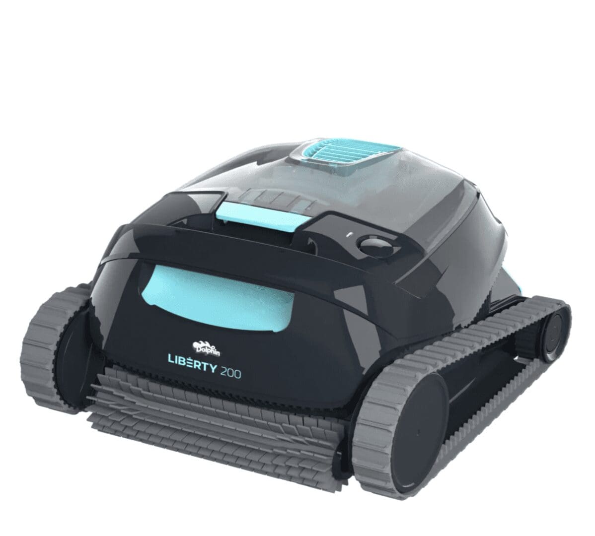 Rear angle Liberty 200 pool cleaner with treads